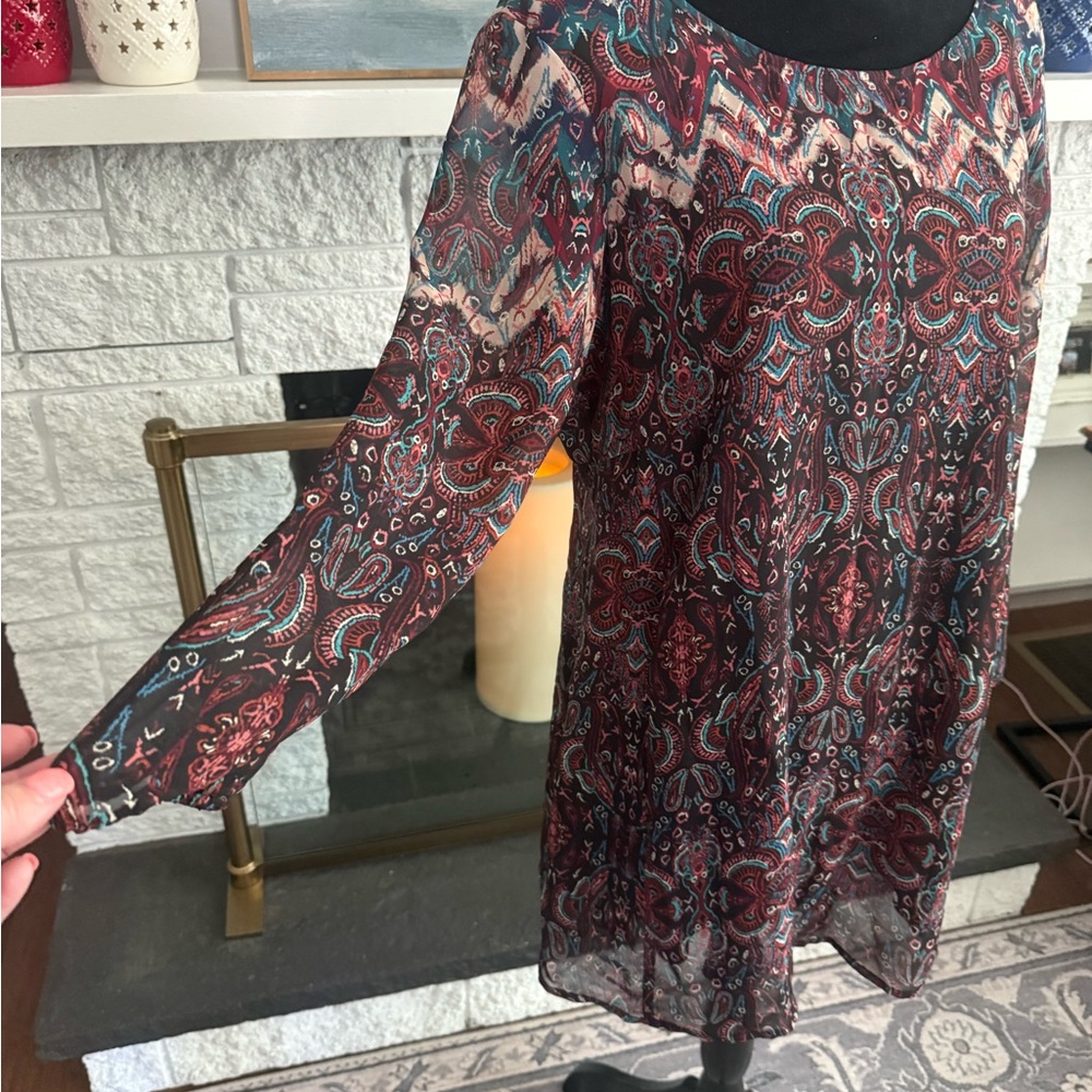 Boutique Style Multicolor Patterned Dress - Picture 2 of 5